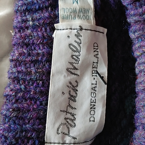 Patrick Malin 100%wool Madr in Ireland Fisherman Sweater SZ.Med - Picture 4 of 6
